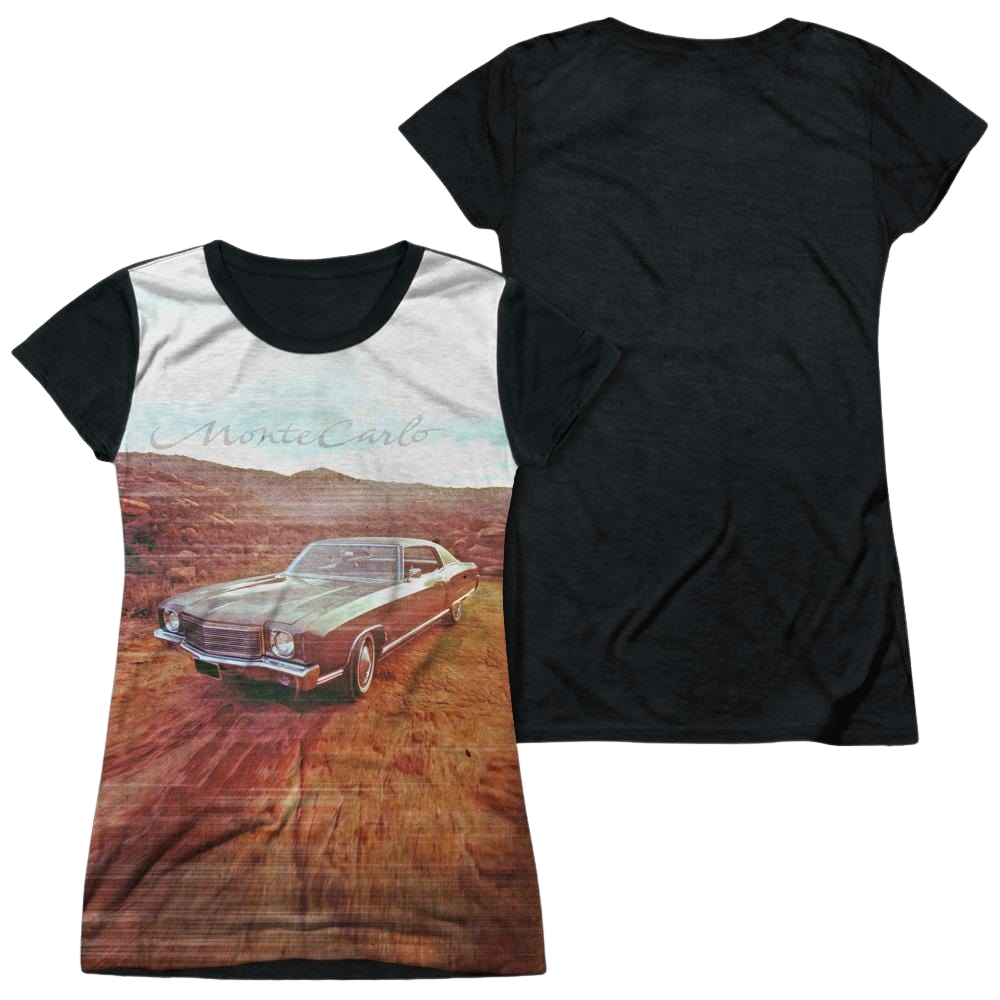 Chevrolet Monte Carlo Old Photo - Juniors Black Back T-Shirt