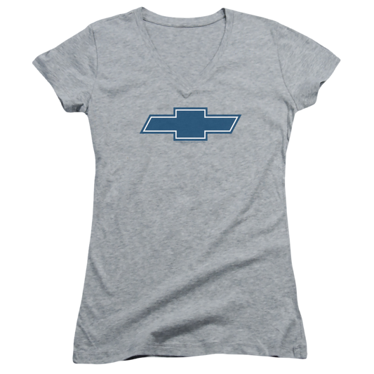 Chevrolet Simple Vintage Bowtie - Juniors V-Neck T-Shirt