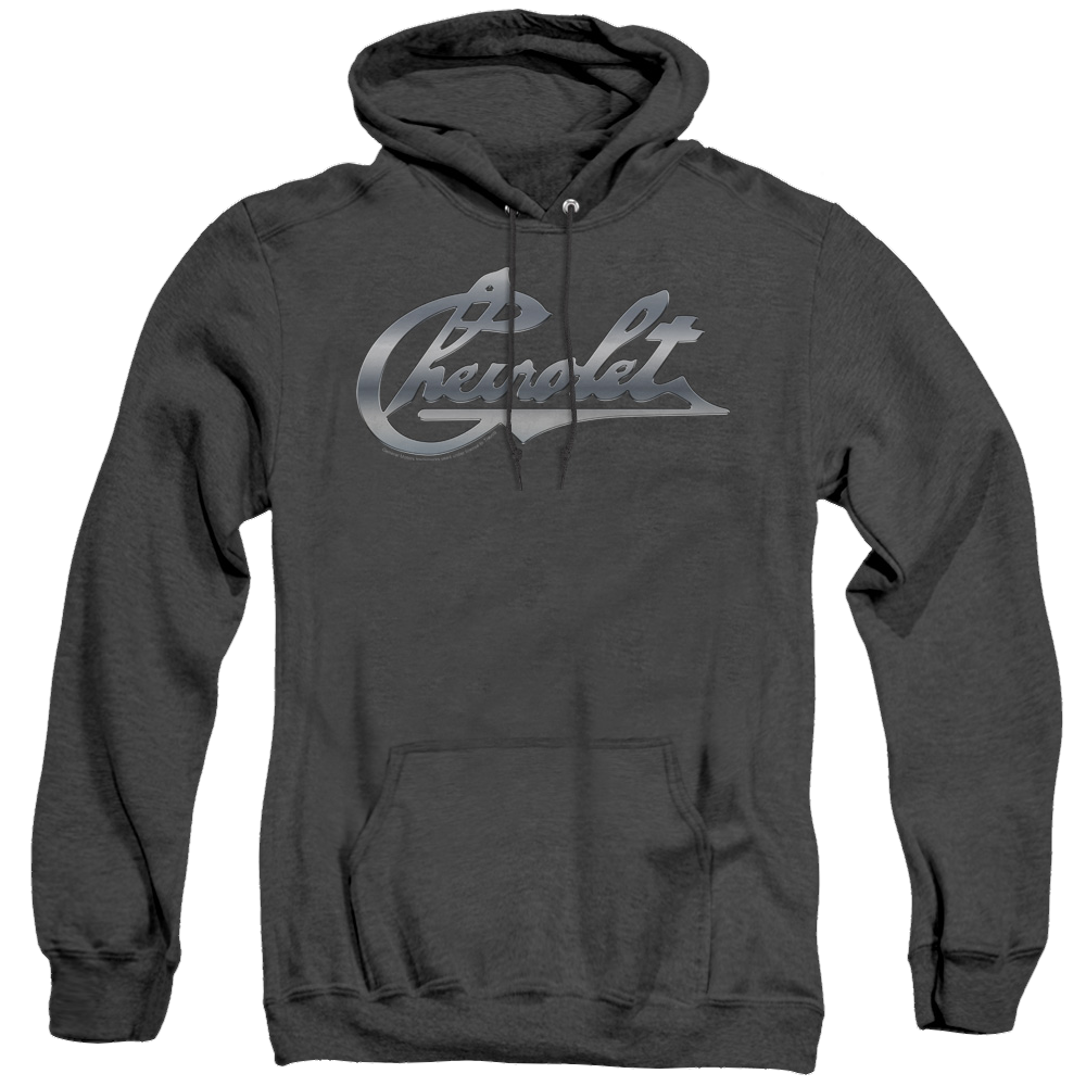 Chevrolet Chrome Vintage Chevy Bowtie - Heather Pullover Hoodie