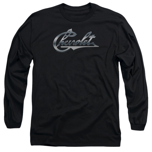 Chevrolet Chrome Vintage Chevy Bowtie - Men's Long Sleeve T-Shirt