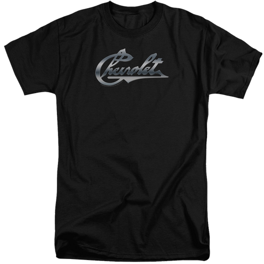 Chevrolet Chrome Vintage Chevy Bowtie - Men's Tall Fit T-Shirt