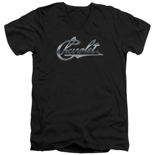 Chevrolet Chrome Vintage Chevy Bowtie - Men's V-Neck T-Shirt