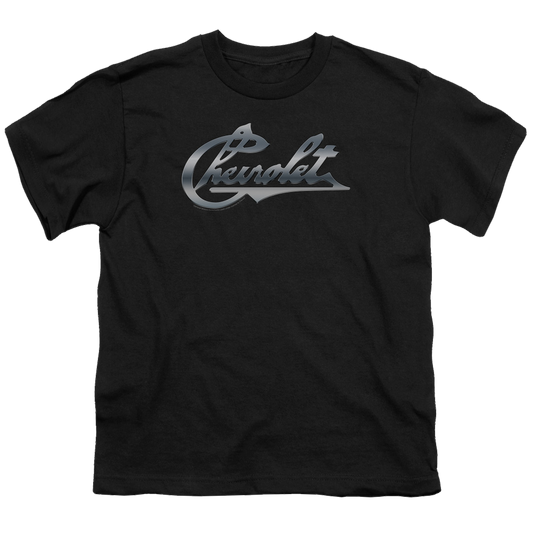 Chevrolet Chrome Vintage Chevy Bowtie - Youth T-Shirt (Ages 8-12)