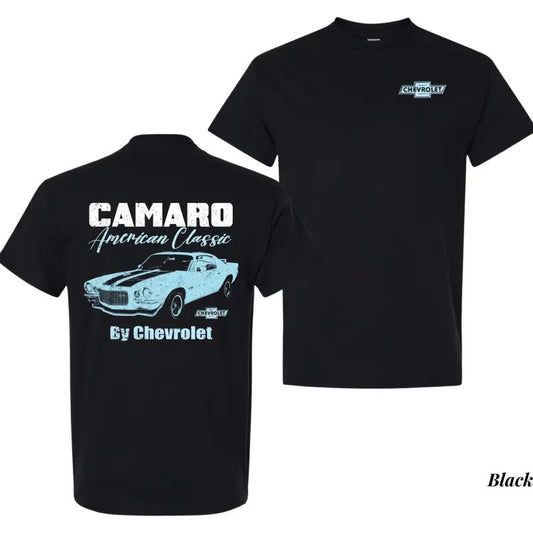 Chevy Camaro T-Shirt, Racing Car Classic Tee, Cotton Fabric Soft Top for Men and Women, Pullover for Daily Wear