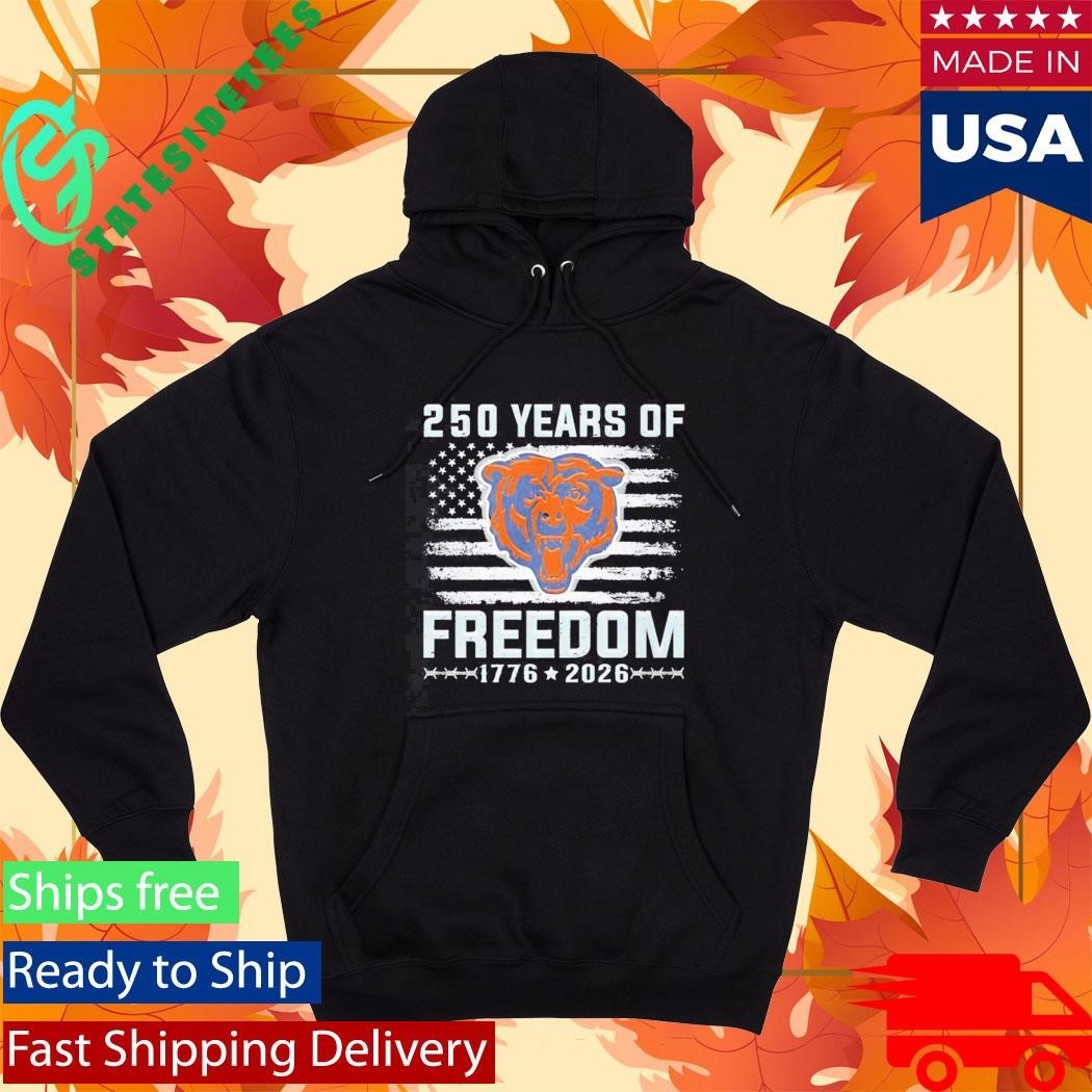 Chicago Bears 250 Years Of Freedom 1776 2026 Shirt