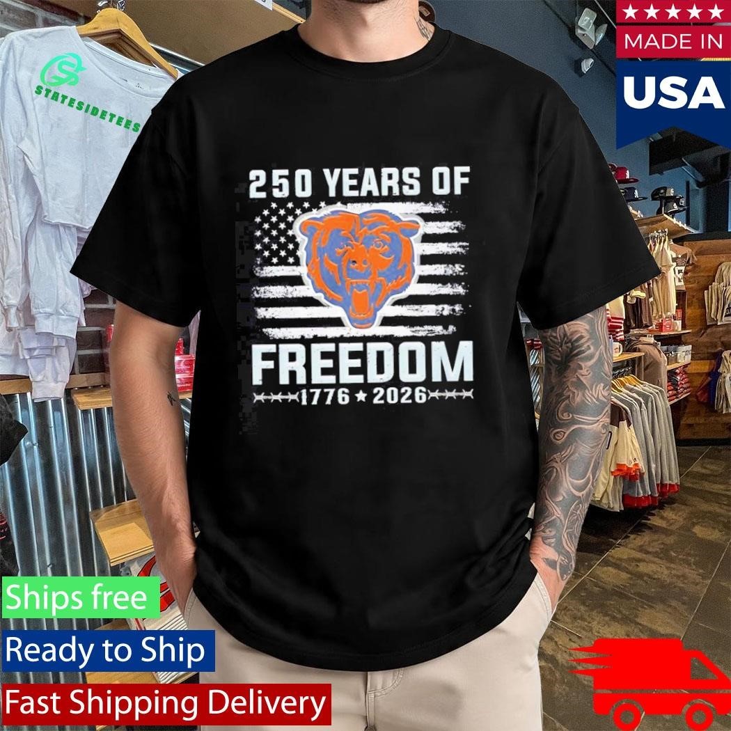 Chicago Bears 250 Years Of Freedom 1776 2026 Shirt
