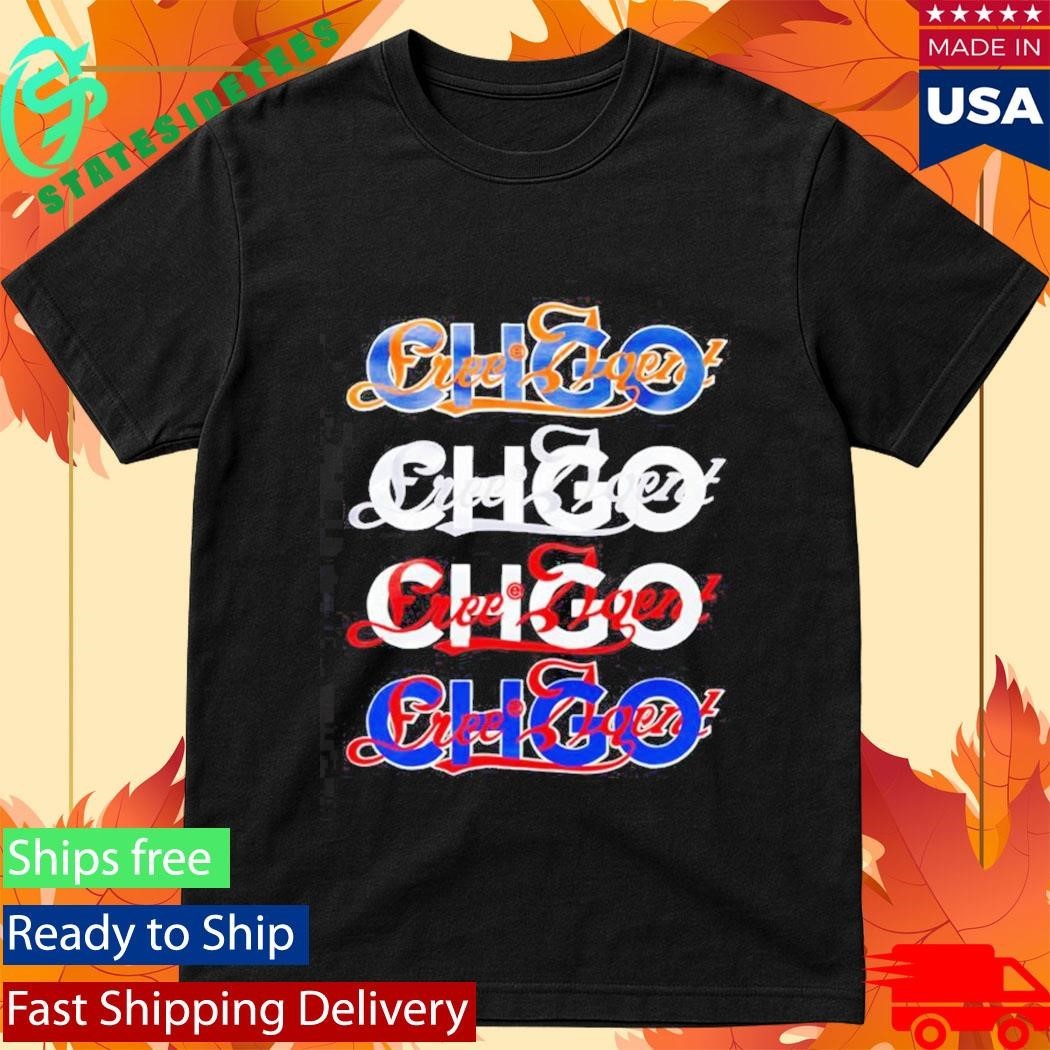 Chicago Bears Chicago Cubs Chicago Bulls Chicago White Sox Free Agent x CHGO logo Shirt