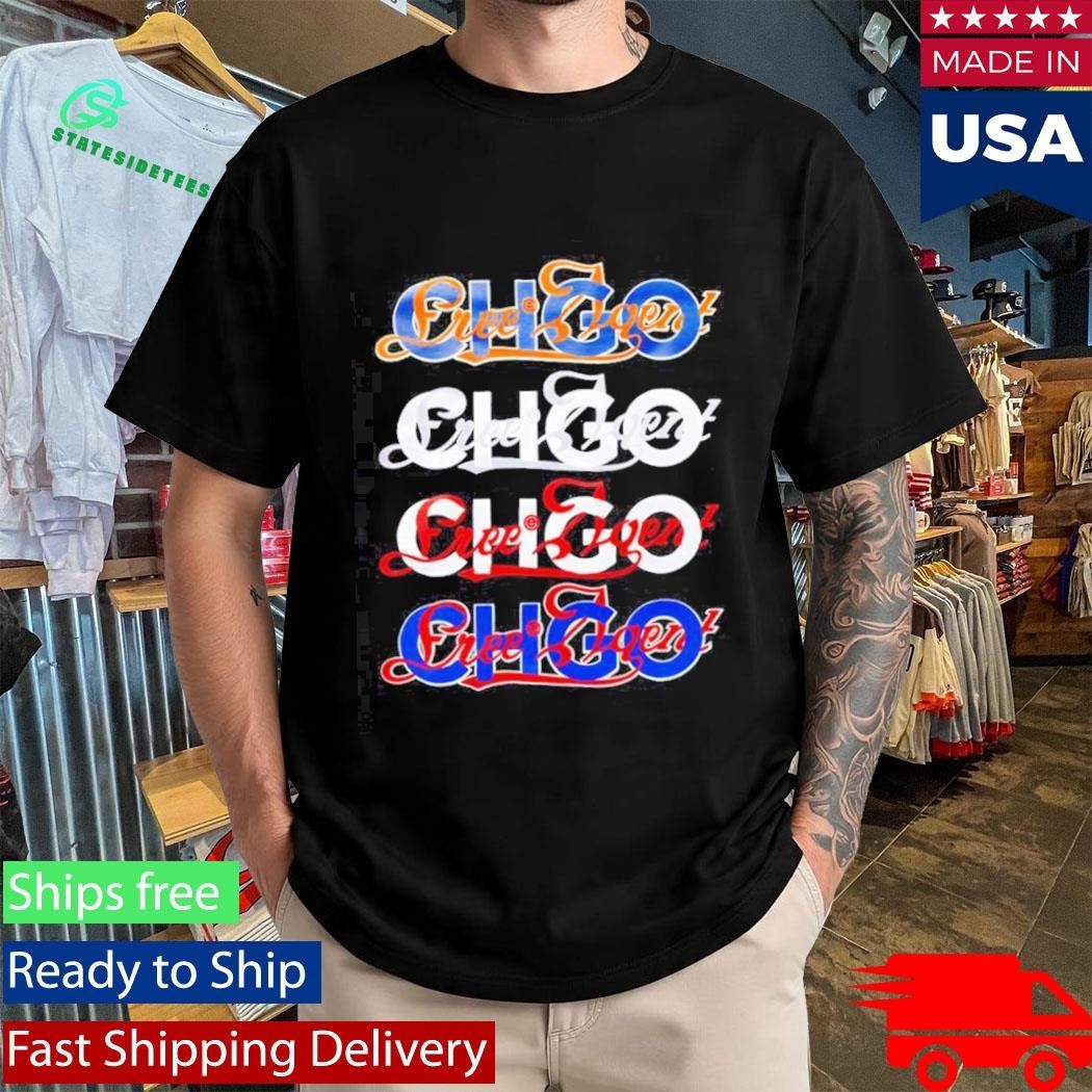 Chicago Bears Chicago Cubs Chicago Bulls Chicago White Sox Free Agent x CHGO logo Shirt
