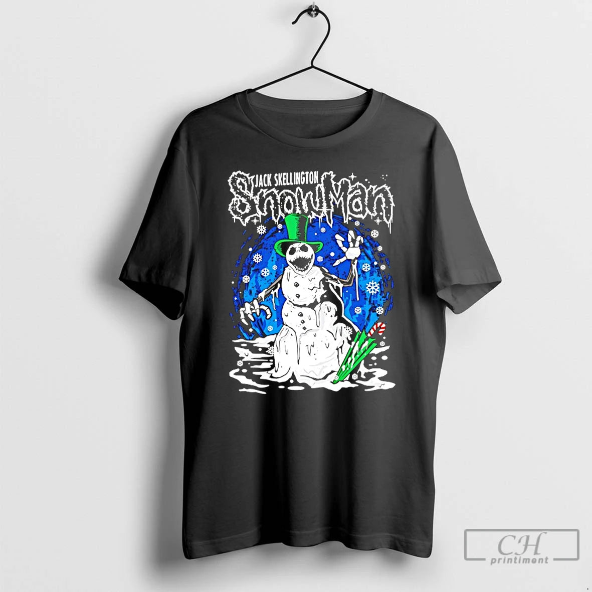 Classic Jack Skellington Snowman Horror Christmas T-Shirts, Hoodie, Sweatshirt | VibeTeeNation.com