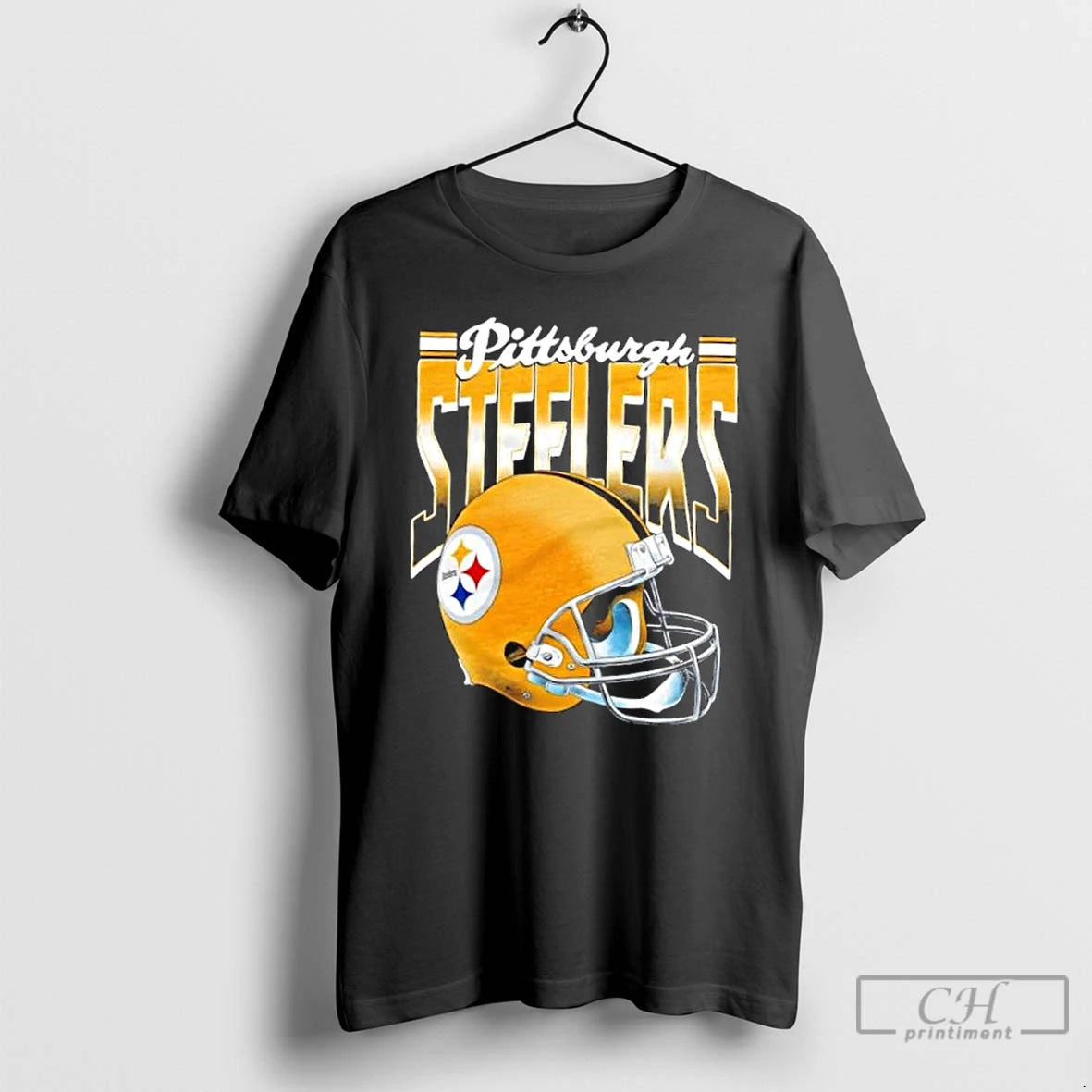Classic Pittsburgh Steelers Gradient Alt Helmet T-Shirts, Hoodie, Sweatshirt | VibeTeeNation.com