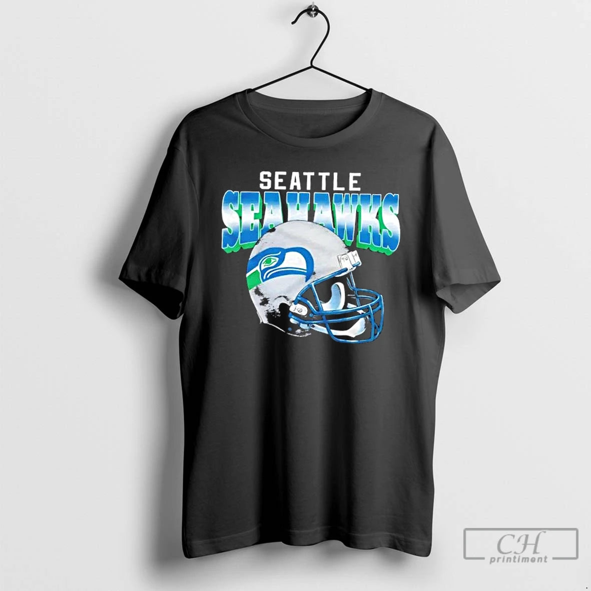 Classic Seattle Seahawks Gradient Football Helmet T-Shirts, Hoodie, Sweatshirt | VibeTeeNation.com