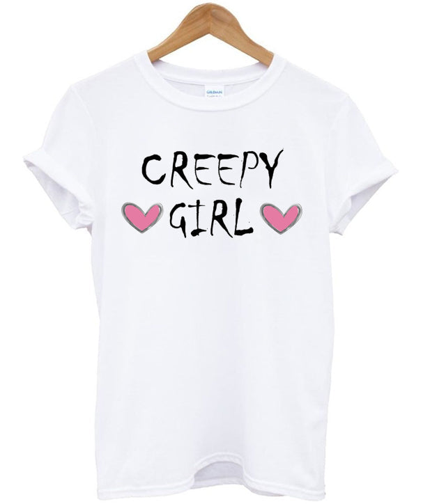 Creepy Girl Hearts T-shirt Hoodie, Sweatshirt | VibeTeeNation.com
