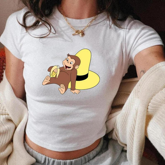 Curious George - Relaxed Monkey with Banana Baby Tee, Favorite Stories by Curious George Baby Tee