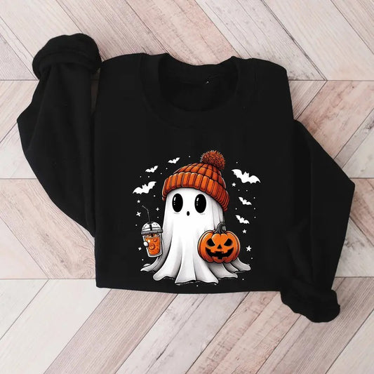 Cute Ghost Sweatshirt Funny Spooky Sweatshirt Womens Ghost Sweatshirt Spooky Season Halloween Party Shirt Fall Ghost Shirt  T-shirt, sweater and Hoodie