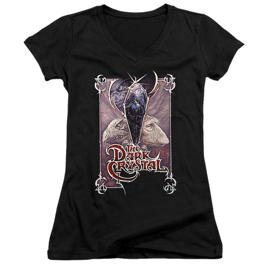 Dark Crystal, The Wicked Poster - Juniors V-Neck T-Shirt