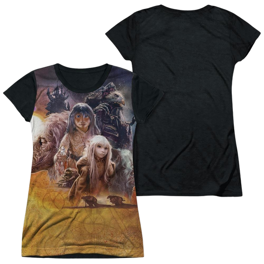 Dark Crystal, The Painted Poster - Juniors Black Back T-Shirt