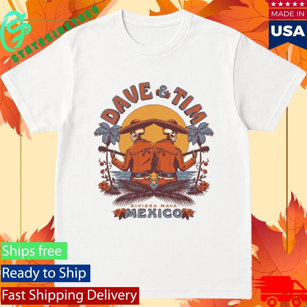 Dave Matthews And Tim Reynolds Riviera Maya Mexico 2026 Setlist Shirt