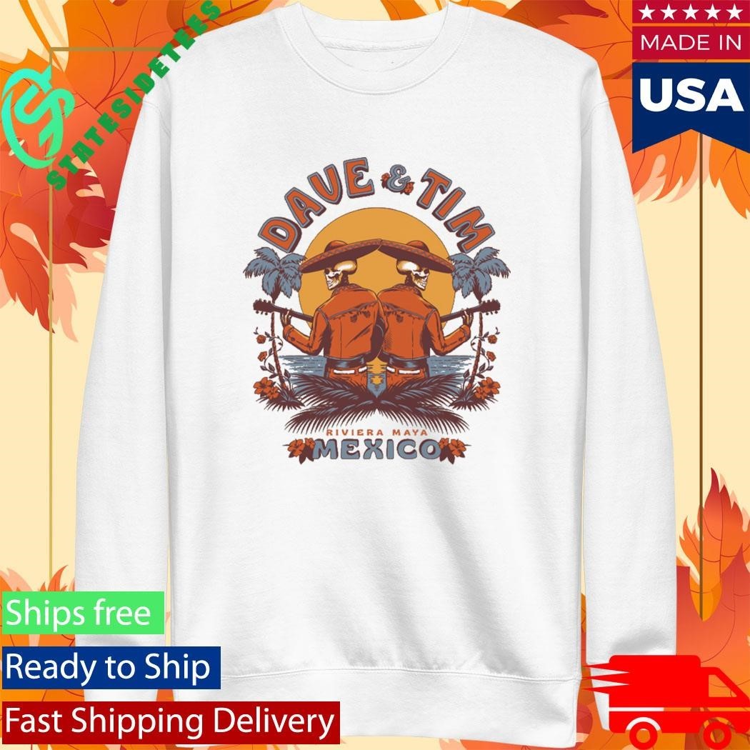 Dave Matthews And Tim Reynolds Riviera Maya Mexico 2026 Setlist Shirt