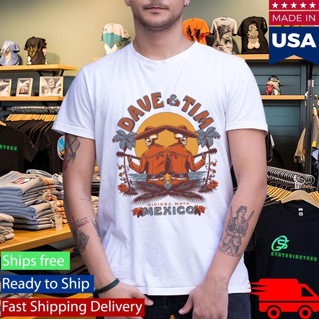 Dave Matthews And Tim Reynolds Riviera Maya Mexico 2026 Setlist Shirt