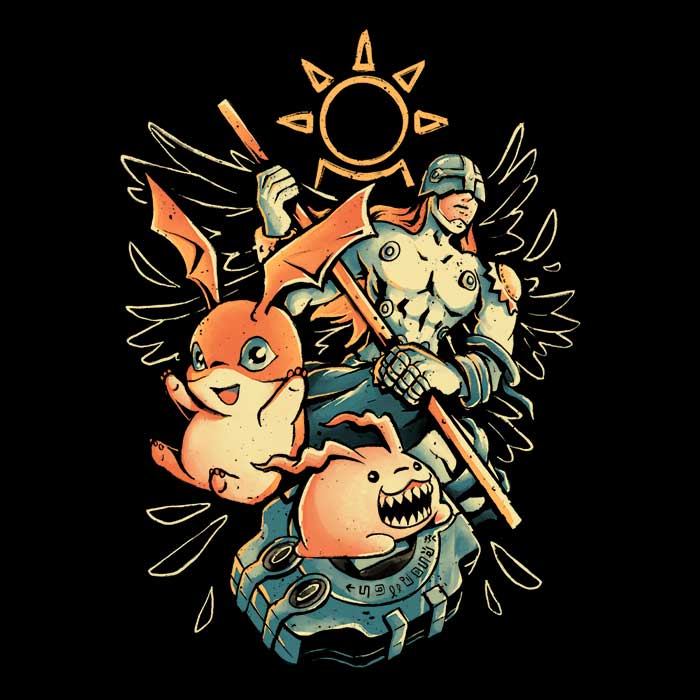 Digital Hamster Evolution - 3/4 Sleeve Raglan T-Shirt