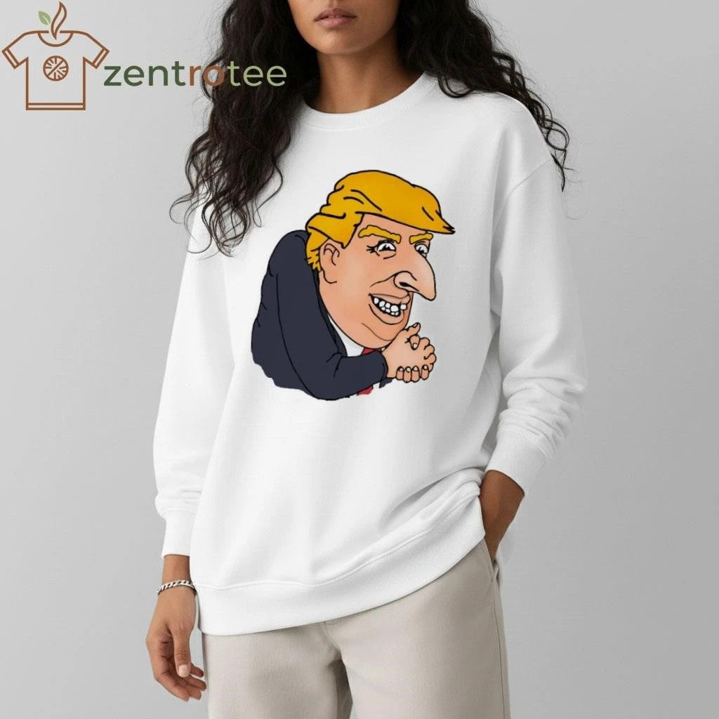 Draws Trump like a cool boss fight meme tee