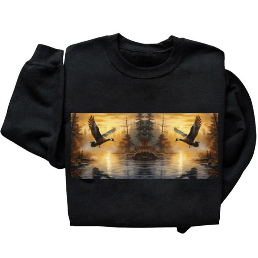Duck Forest Lake Sweatshirt Unisex T-shirt Hoodie Hunting Season 2025 Cotton Pullover Womenswear Printed Day Polyester