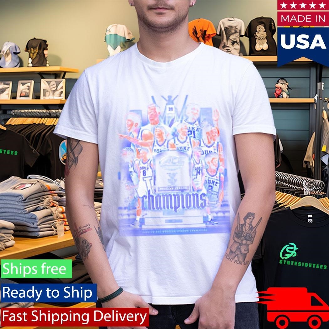 Duke Blue Devils Men’s Basketball Champions ACC Regular Season 2025 26 Shirt