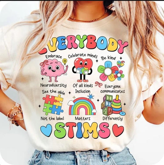 Everybody Autism Special Ed Teacher GRAPHIC shirt