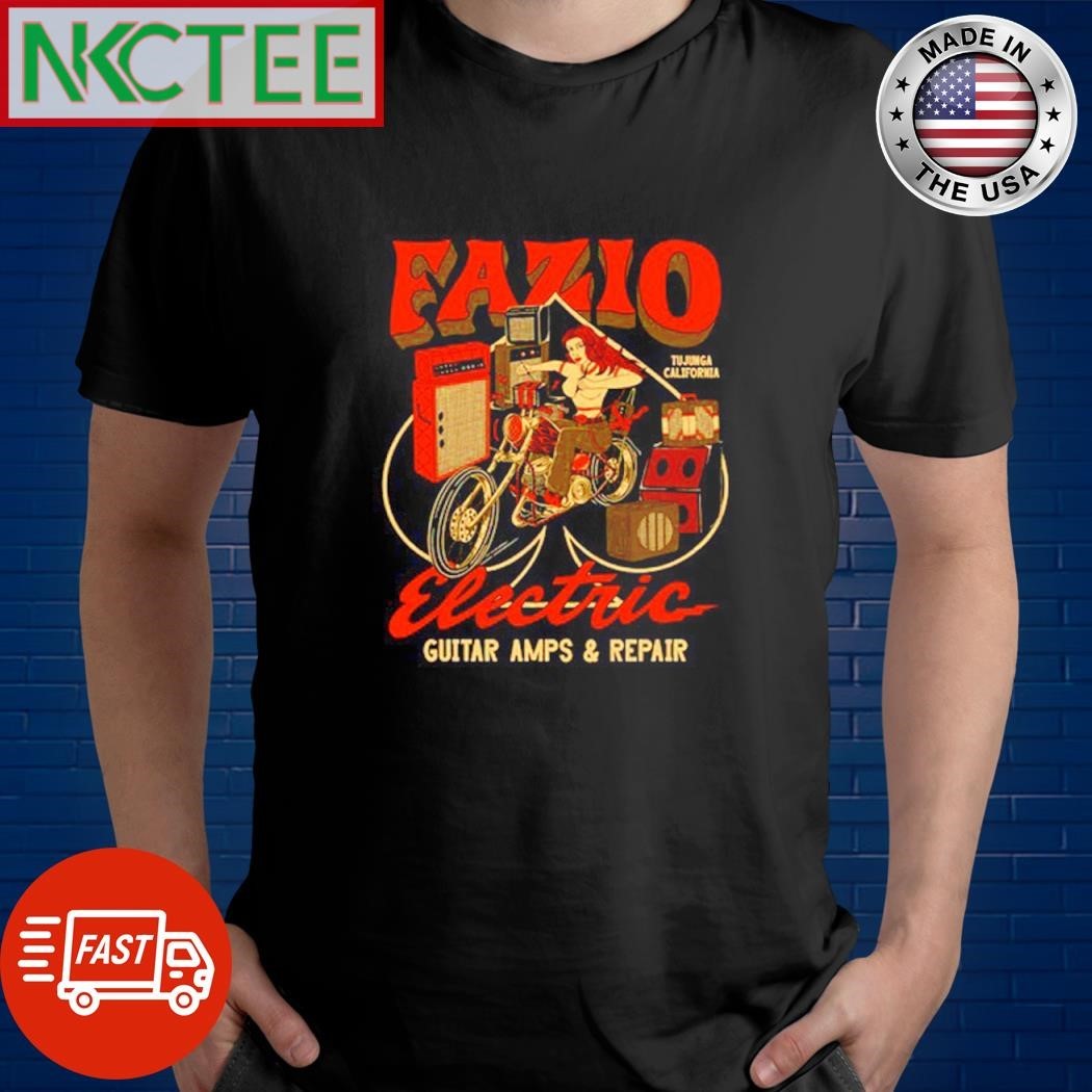 Fazio Electric Guitar Amps And Repair motorcycle shirt