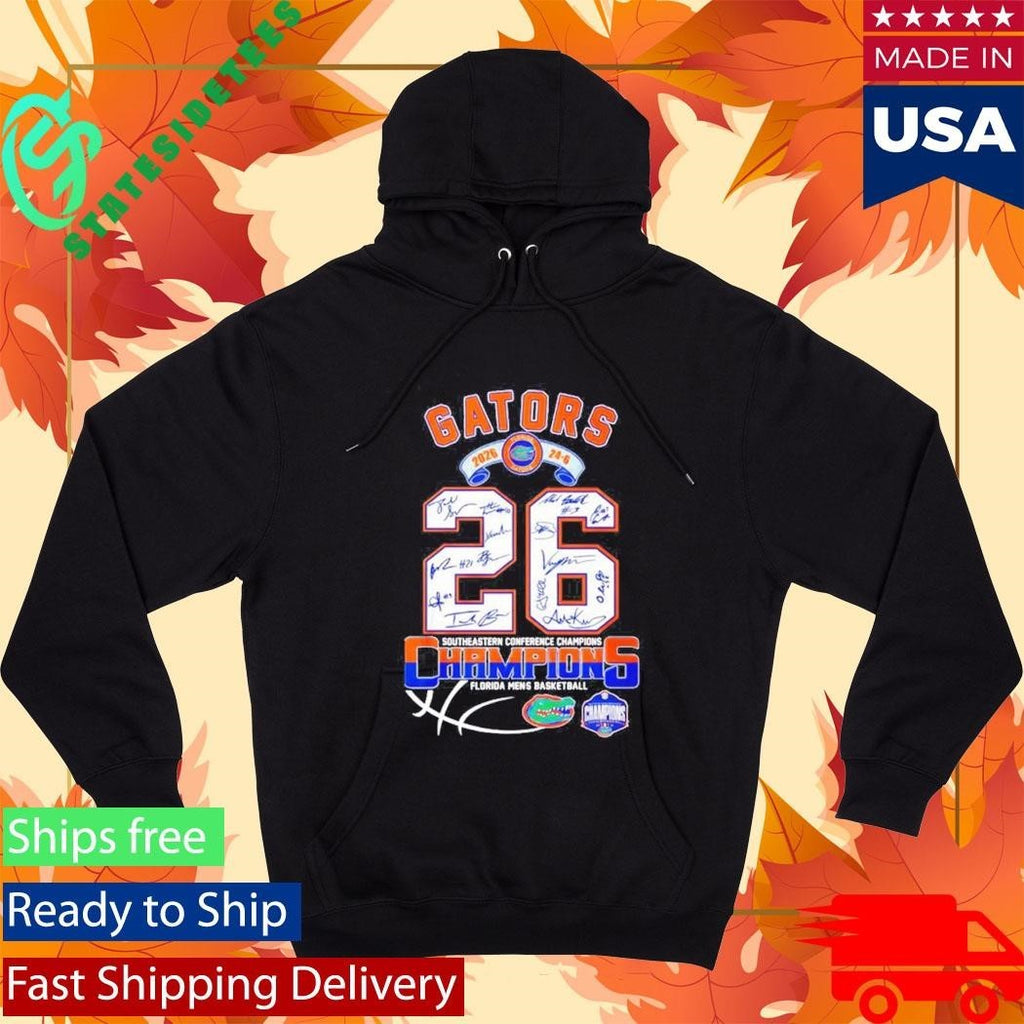 Florida Gators Men’s Basketball 26 SEC Champions signatures Shirt