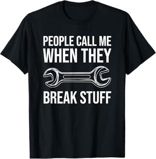 Funny Auto Mechanic T-Shirt, Funny Mechanic Auto Aircraft Mechanic T-Shirt - Menswear Casual Cotton