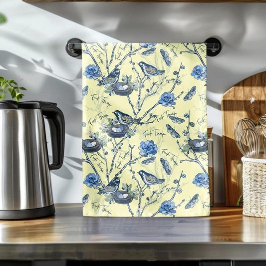 Funny Subtle F Trump Chinoiserie French Toile Tea Towels, Anti Trump Mother's Day, Kitchen Decor, Housewarming Gift, Cotton Or Poly Blendstyle{n002}2