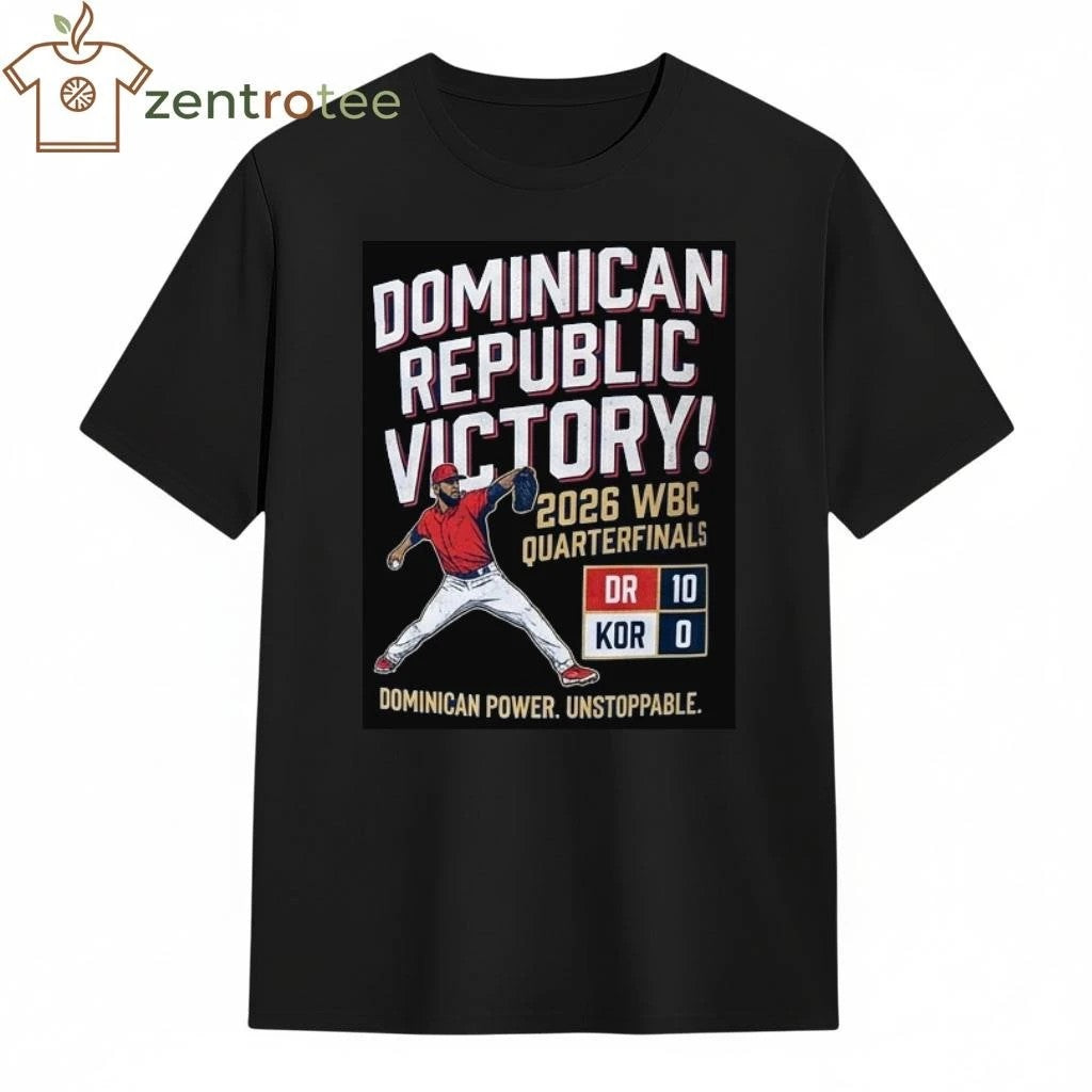 Funny WBC 2026 Dominican Republic 10-0 Korea Cristopher Sánchez Baseball T-Shirt