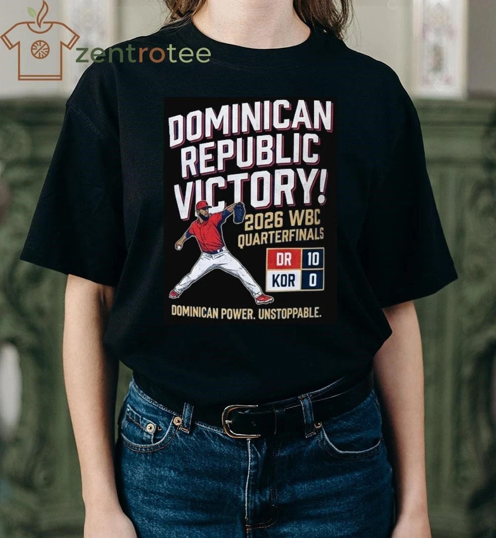 Funny WBC 2026 Dominican Republic 10-0 Korea Cristopher Sánchez Baseball T-Shirt
