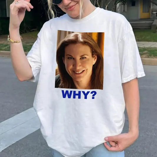 Funny WHY Meme Shirt, Viral Mystery Face Tee, Sarah Sherman Style SNL Shirt, Unisex Graphic Tee