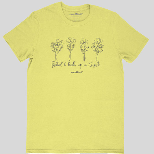 grace & truth Womens T-Shirt Rooted In Christ