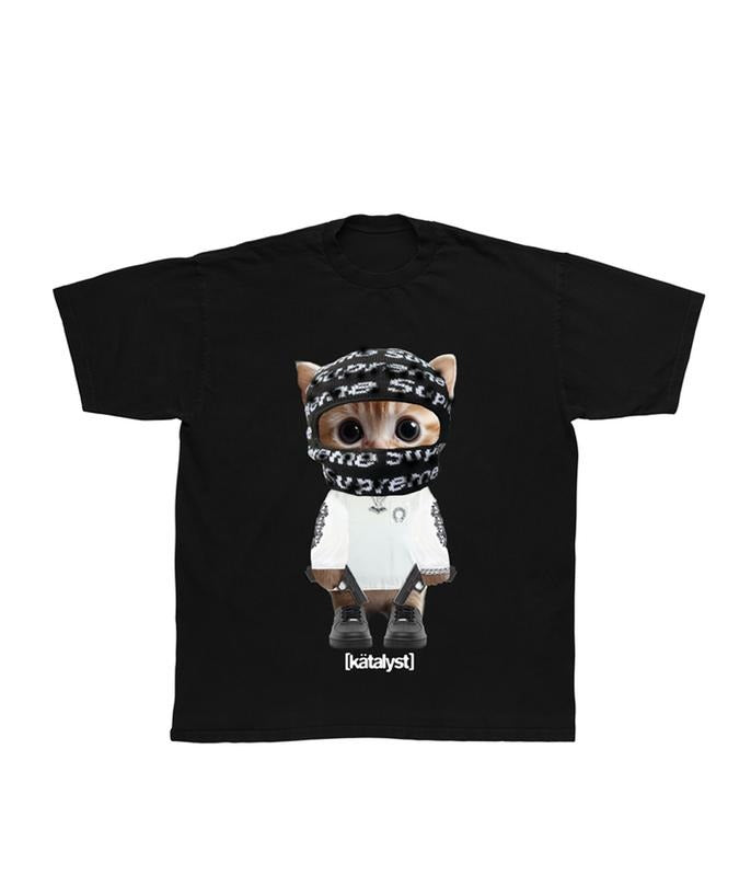 Glokk40Spaz Kitty Tee, Streetwear Graphic Shirt for Rap Fans
