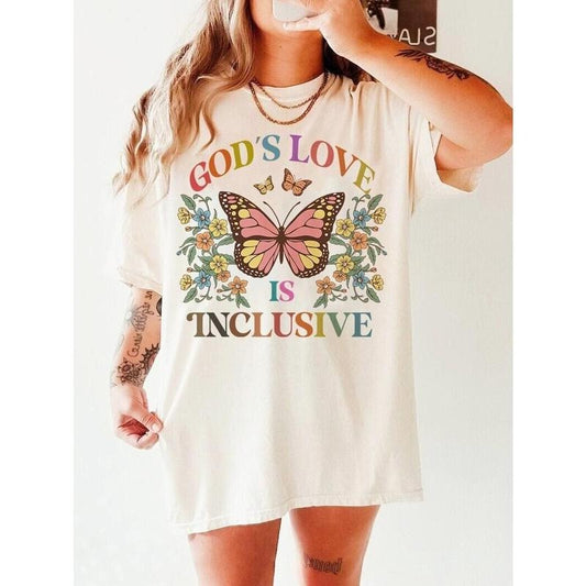 God's love is inclusive | christian lgbtq pride ally | lgbtq pride shirt | pride month gift | gay rights | trans pride | lesbian daughter  T-shirt, sweater and Hoodie