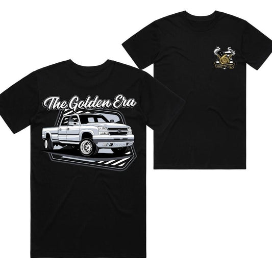 Golden Era Cat Eye Tee - Graphic Truck, Stylish Car Merch for Automotive Enthusiasts