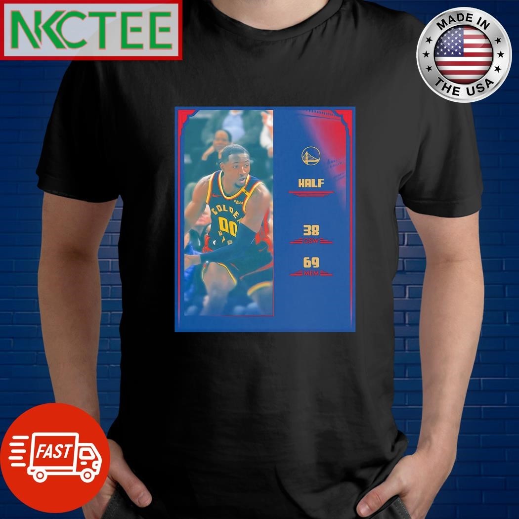 Golden State Warriors half 38 GSW 69 MEM Jonathan Kuminga shirt