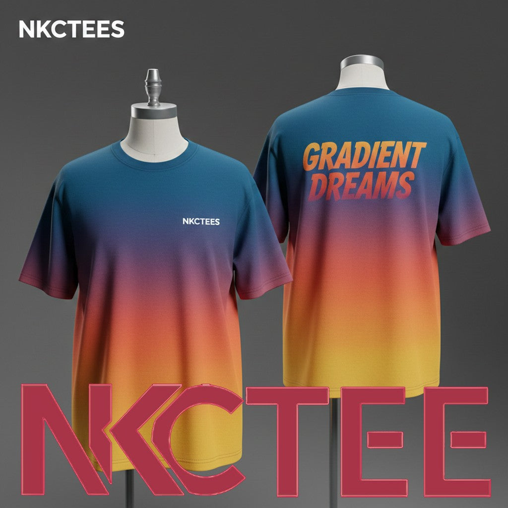 Gradient Tie-Dye T-Shirt – Multicolor Unisex