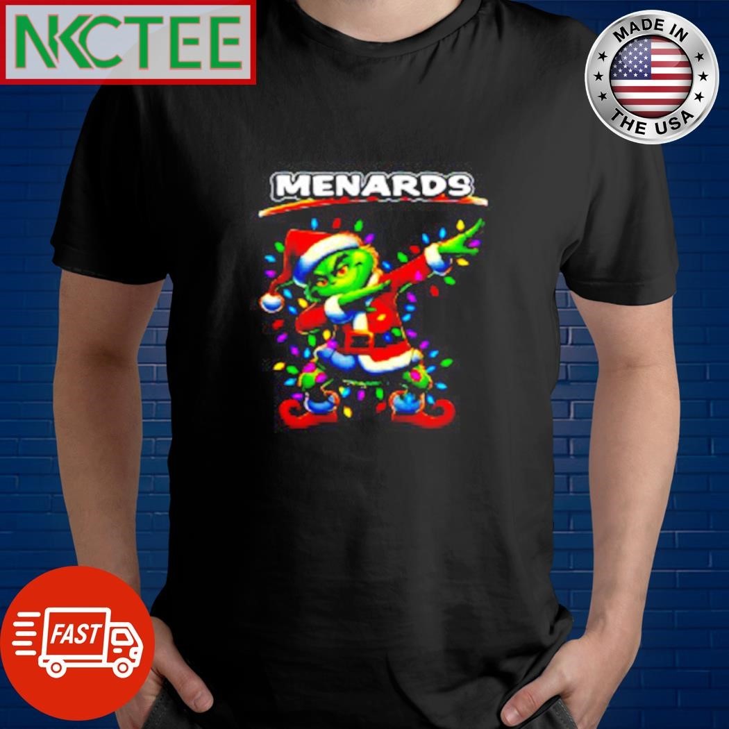 Grinch Lights Dabbing Christmas Santa Claus shirt