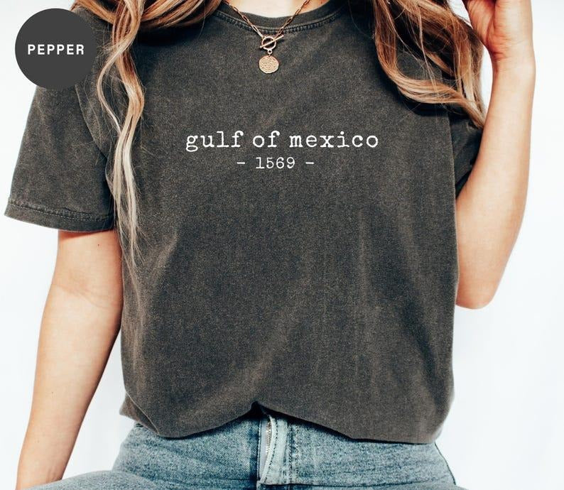 Gulf of Mexico Shirt - Gulf Coast Shirt Texas Alabama Mississippi Florida Beach - American Gulf of Mexico - Patriotic Shirt Casual Fabric