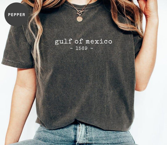 Gulf of Mexico Shirt - Gulf Coast Shirt Texas Alabama Mississippi Florida Beach - American Gulf of Mexico - Patriotic Shirt Casual Fabric