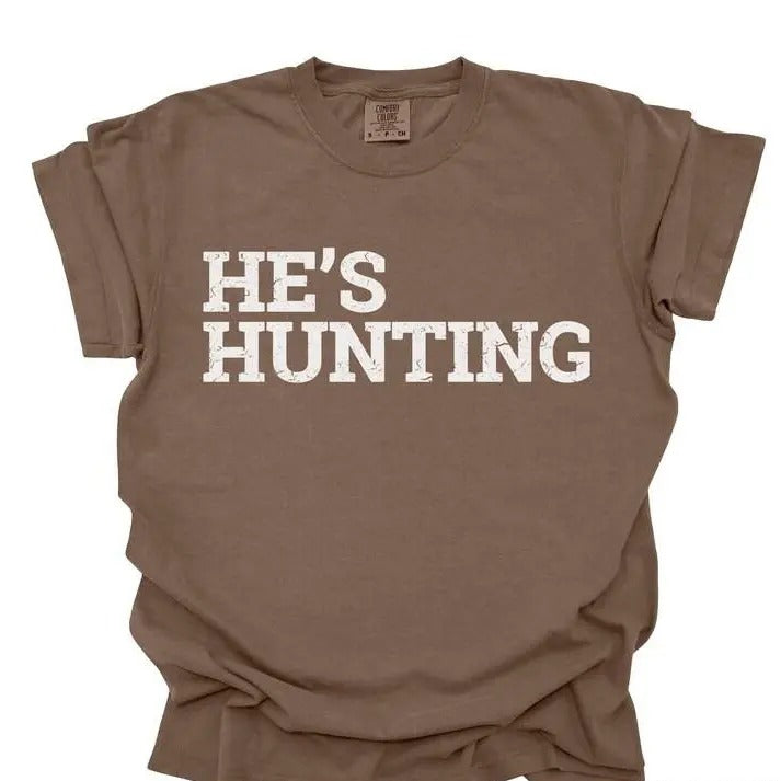 He's Hunting Sweatshirt, Hunting Season, Abandoned Hunting Wives Social Club, Duck Deer Season, Hunters Wife Shirt, Gift for Hunters
