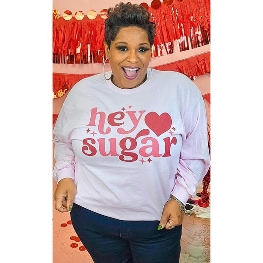 Hey Sugar Graphic Long Sleeve T-Shirt