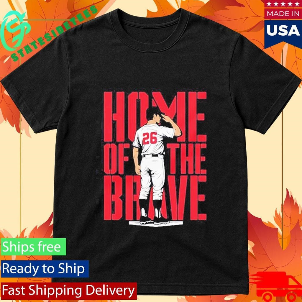 Home Of The Brave No 26 Baseball Shirt