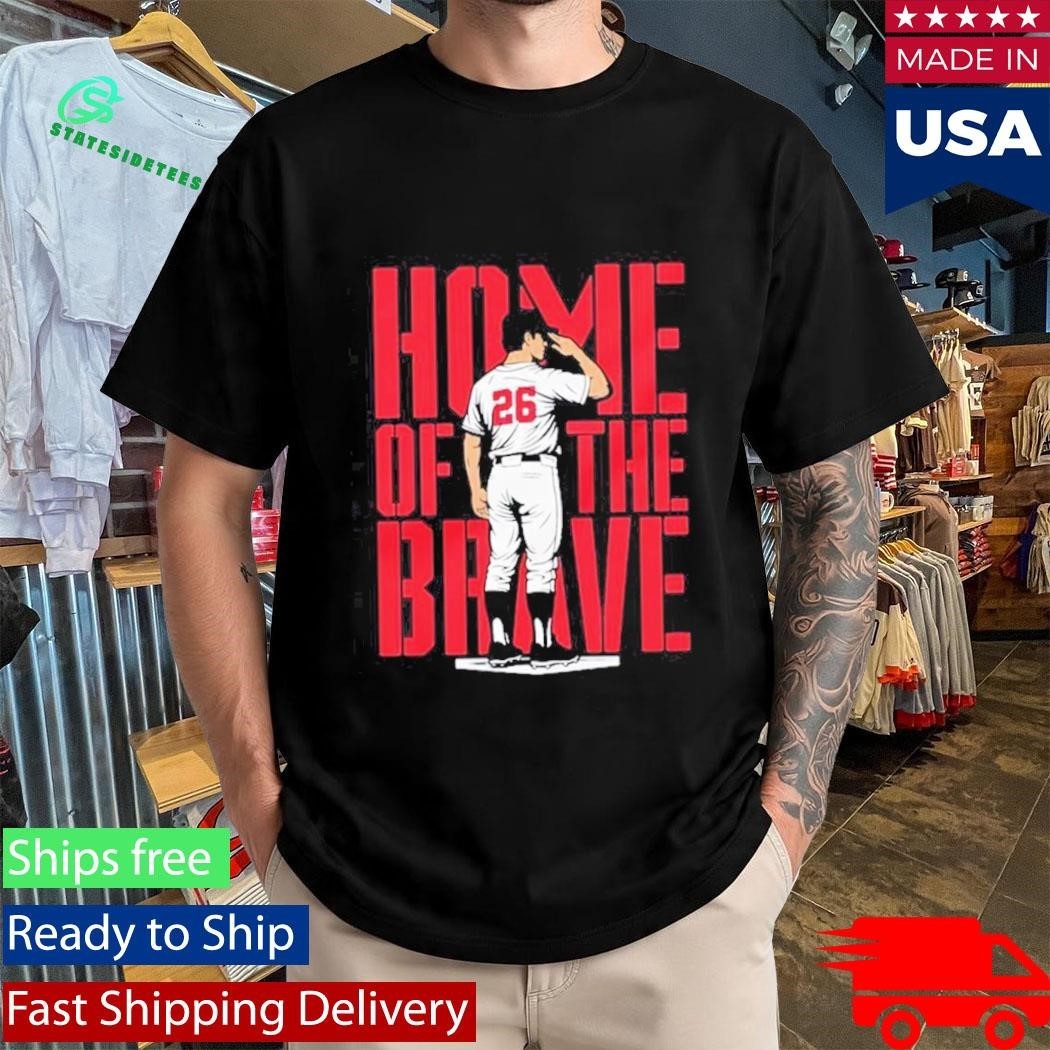 Home Of The Brave No 26 Baseball Shirt