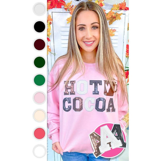Hot Cocoa Sequin Graphic Sweatshirt