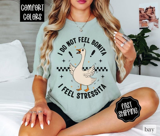 I Do Not Feel Bonita Shirt Comfort Colors, Funny Shirt, Oversized Graphic Tshirt, Vintage Tshirts